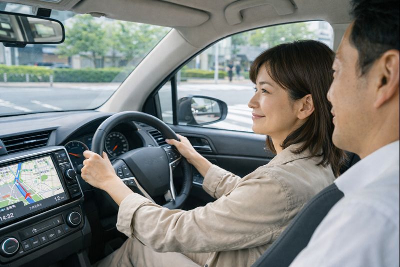 安心ルートで落ち着いて走れて自信がつく様子