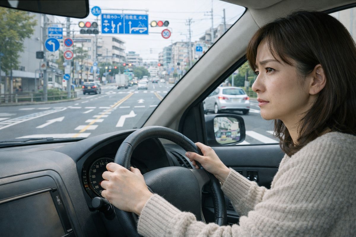 教習所での失敗経験が自信を下げ、運転の場面を怖く感じやすくなる心理を整理する