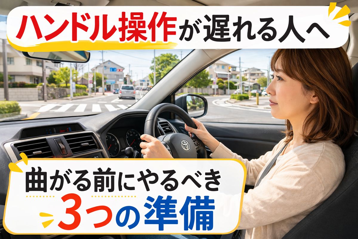 ハンドル操作が遅れる人へ｜曲がる前にやるべき3つの準備