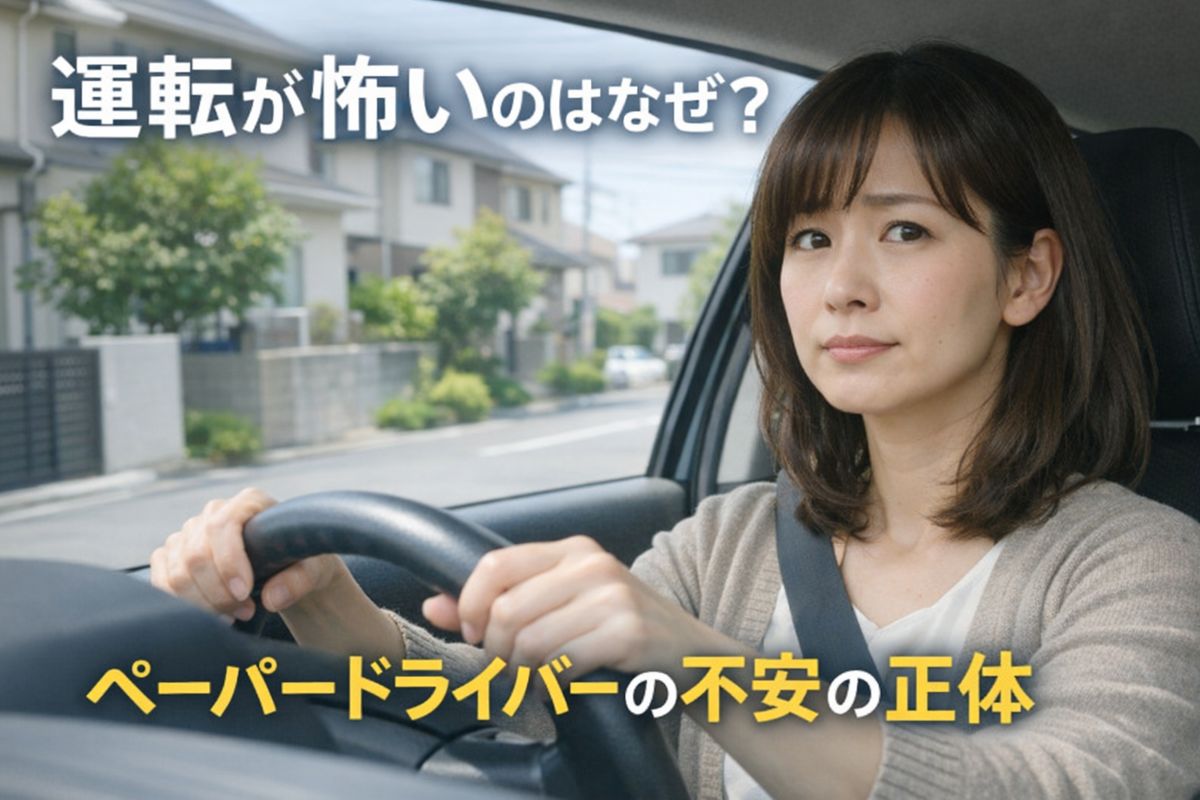 運転が怖いのはなぜ？ペーパードライバーの不安の正体