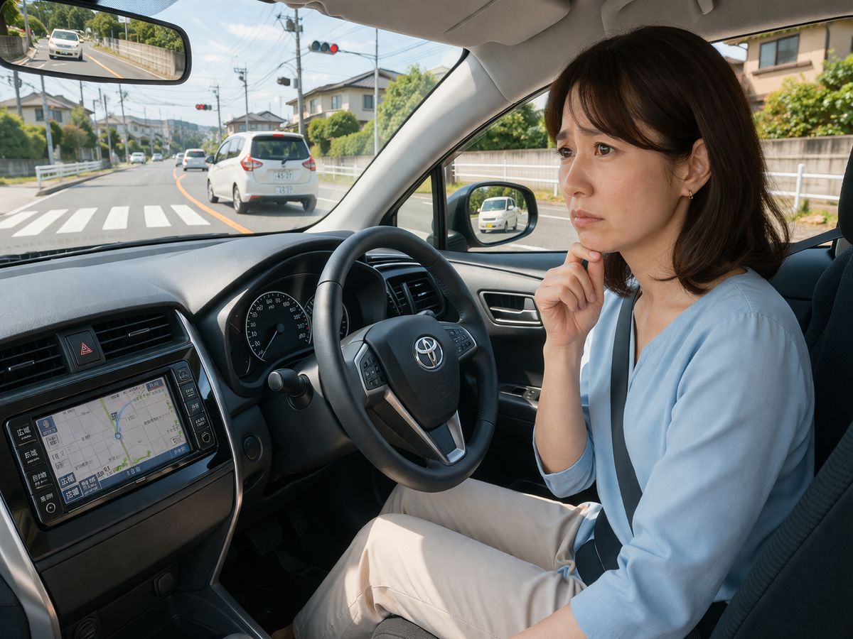 やることが多く感じられて自分には運転の適性がないと思い込んでしまう様子