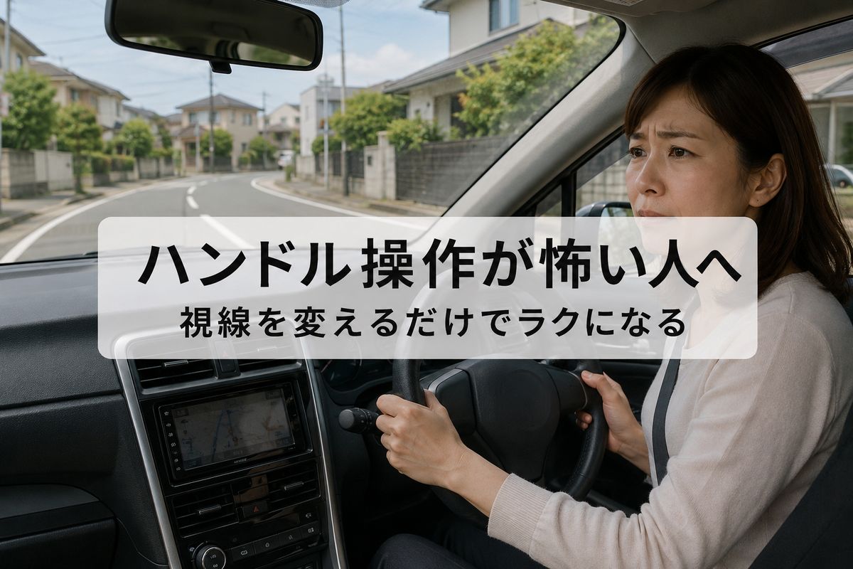 ハンドル操作が怖い人へ｜切りすぎなくなる“視線”の使い方