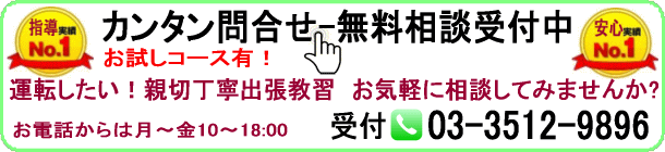 ペーパードライバー講習 問合せ